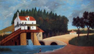 The Mill Artwork by Henri Rousseau