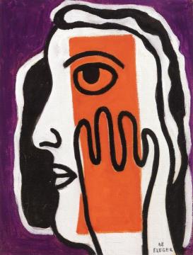Figure in Two Colors (Figure V) Artwork by Fernand Léger
