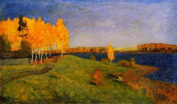 Golden Autumn Artwork by Isaac Ilich Levitan