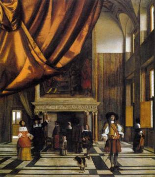 The Council Chamber in Amsterdam Town Hall Artwork by Pieter de Hooch
