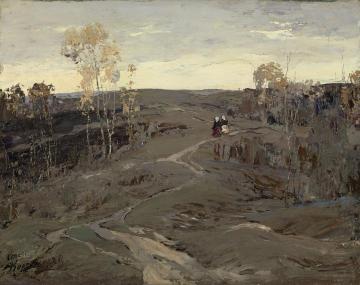 A Hilly Path Artwork by Stepan Kolesnikov