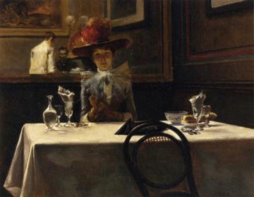The Corner Table Artwork by Irving R. Wiles