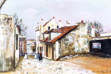 The House of Mimi Pinson Artwork by Maurice Utrillo