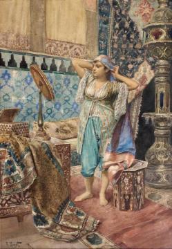 The Harem Favorite Artwork by Rudolf Ernst