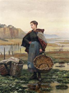 The Young Laundress Artwork by Daniel Ridgway Knight