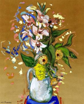 Flowers in a Vase Artwork by Alfred Henry Maurer