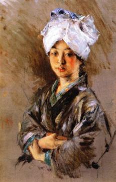 Japanese Woman Artwork by Robert Frederick Blum