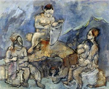 Mother And Child Artwork by Max Weber