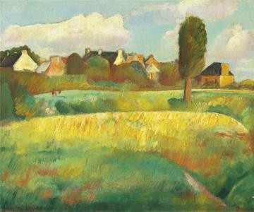 Landscape In Brittany Artwork by Boris Grigoriev