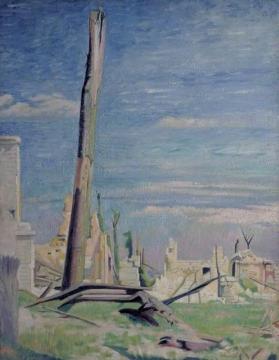 Ypres Salient Artwork by William Rothenstein