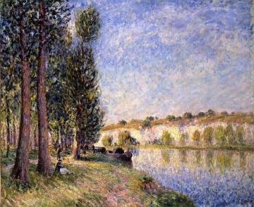 By the Seine Artwork by Alfred Sisley