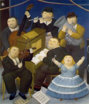 The Musicians Artwork by Fernando Botero