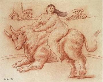 Rapto de Europa Artwork by Fernando Botero