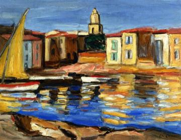 Le Port de la Panche Saint-Tropez Artwork by Charles Camoin