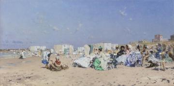 Beach At Schevingen, Holland Artwork by Frederik Henrdik Kaemmerer