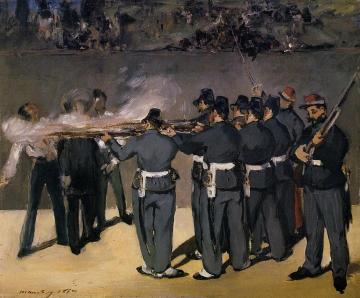 The Execution of the Emperor Maximillian Artwork by Edouard Manet