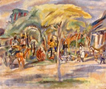 Southern Landscape Artwork by Jules Pascin