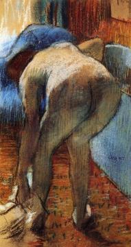 Leaving the Bath Artwork by Edgar Degas