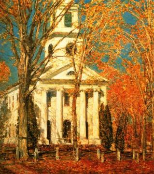 Church at Old Lyme Artwork by Frederick Childe Hassam