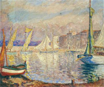 The Port at St Tropez Artwork by Henri Lebasque