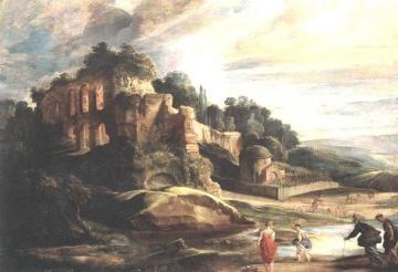 Landscape with the Ruins of Mount Palatine in Rome Artwork by Peter Paul Rubens