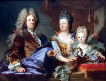 Jean Le Juge And His Family (ottawa) Artwork by Hyacinthe Rigaud