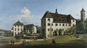 The Fortress of Konigstein:  Courtyard with the Magdalenenburg Artwork by Bernardo Bellotto