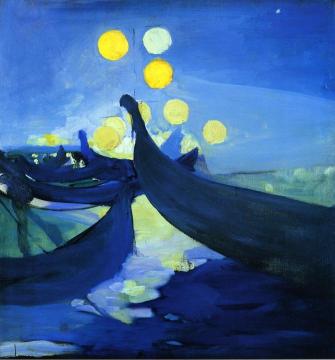 Venetian Gondolas Artwork by Arthur B. Carles