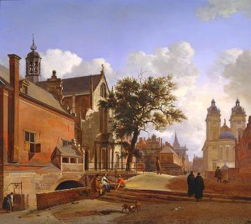 Church Of Jesus Landscape Artwork by Jan van der Heyden