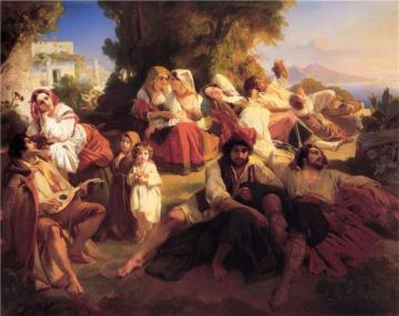 Il Dolce Far Niente Artwork by Franz Xavier Winterhalter