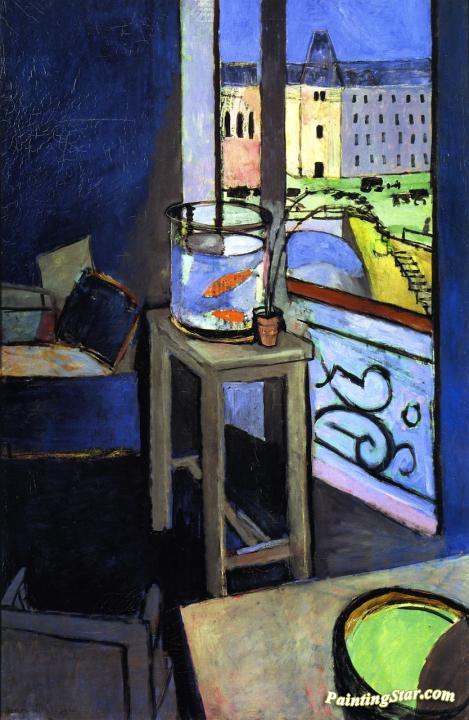 Interior With Goldfish Artwork by Henri Matisse