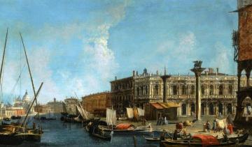 Venice, A View of the Molo from the Bacino Di San Marco with the Piazzetta and the Entrance to the G Artwork by Michele Giovanni Marieschi