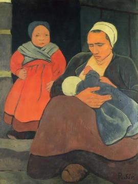 Bretonne allaitant Artwork by Paul Serusier