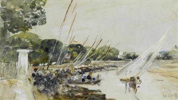 On the Nile Artwork by Hercules Brabazon Brabazon