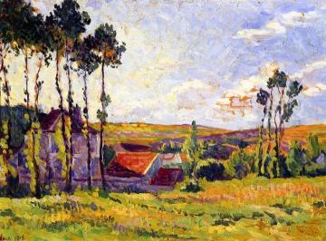 Moulineaux, la Teinderie Artwork by Maximilien Luce