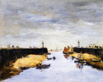 Trouville, the Jettys Artwork by Eugène-Louis Boudin