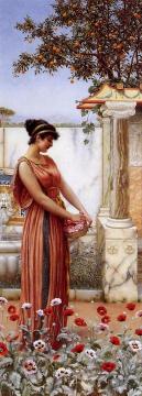 An Idle Hour Artwork by John William Godward