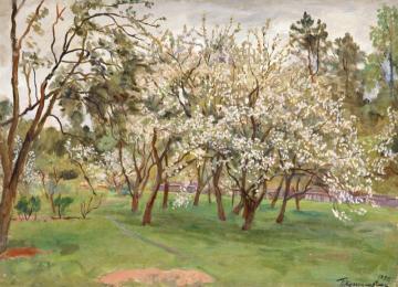 Garden in Bloom Artwork by Pyotr Konchalovsky