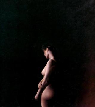 Model in Light Artwork by Grahame Sydney