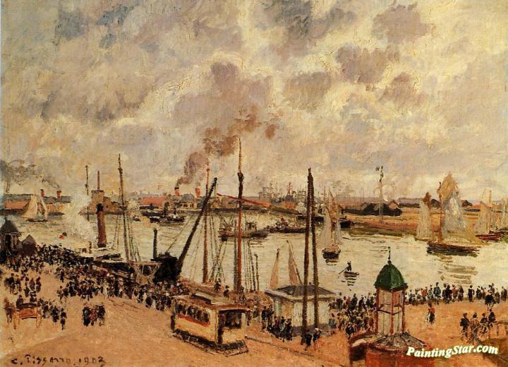 The Port of Le Havre Artwork by Camille Pissarro