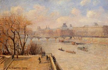 The Raised Terrace of the Pont-Neuf Artwork by Camille Pissarro