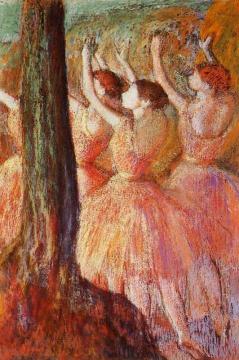 Pink Dancers Artwork by Edgar Degas