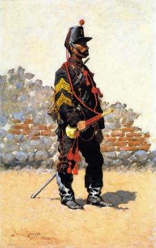 Bugler of Cavalry Artwork by Frederic Remington