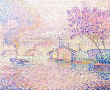 The Auteuil Viaduct Artwork by Paul Signac