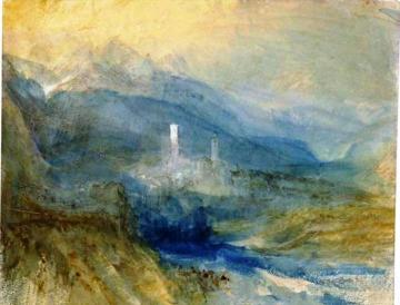 Hospenthal, Fall of St. Gothard, sunset Artwork by Joseph Mallord William Turner