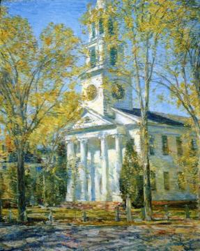 Church at Old Lyme Artwork by Frederick Childe Hassam