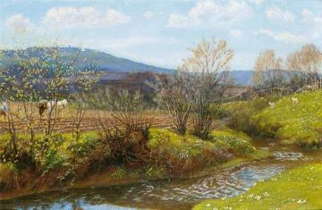 A Spring Afternoon Artwork by Arthur Hughes