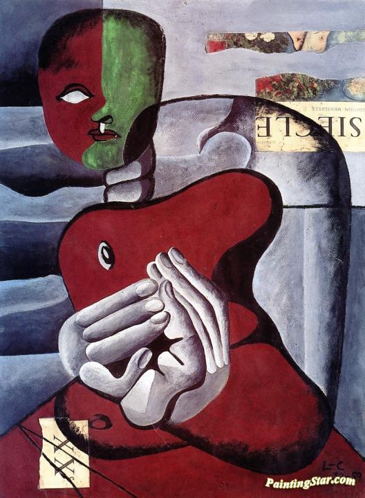 The Knitter Artwork by Charles Edouard Jeanneret