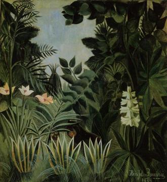Exotic Landscape Artwork by Henri Rousseau
