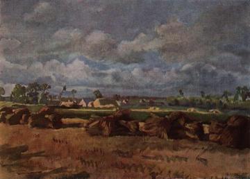 Mown field. Brittany Artwork by Zinaida Serebriakova